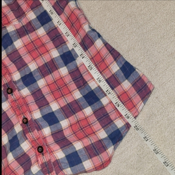 XS Hollister Plaid Flannel Button Down - Picture 3 of 5